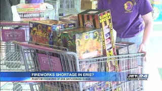 Local fireworks store claims demand in fireworks is causing the national shortage