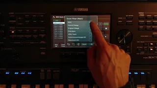 Yamaha PSR-SX700 - Tutorial: MIDI Multi Recording - Moving Notes, Adding Control Commands