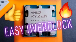 AMD RYZEN 7 7800X3D OVERCLOCK EASY TUTORIAL 🔥 CURVE OPTIMIZER PBO also works for 7900X3D and 7950X3D