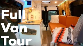 CUSTOM TINY CAMPER VAN (with shower & hidden bench) - FULL TOUR