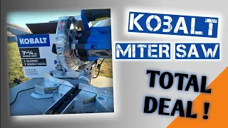 Kobalt 7 1/4 Miter Saw...Actually Pretty Sweet!