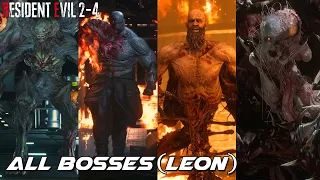 Resident Evil Remake [2-4] - All Bosses + Ending (Leon)