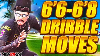 *NEW* BEST DRIBBLE MOVES FOR TALL GUARDS in NBA 2K24 FASTEST DRIBBLE ANIMATIONS