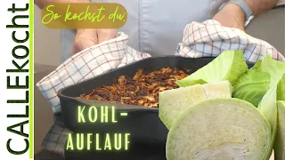 Kohlauflauf mit Hackfleisch und Kartoffeln. Omas Backofen Rezepte