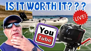 Tohatsu 6 hp | 4 stroke | short shaft outboard motor, review + speed test and more...my opinion