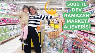 5000 TL DEV RAMAZAN MARKET ALIŞVERİŞİ🥳2 ÇOCUKLA EĞLENCELİ ALIŞVERİŞ👨‍👩‍👦‍👦NELER ALDIK❓