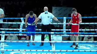 Finals (66kg) HICHVA OLEH (UKR) vs NAMAZOV MEKHMAN (GEO)  | EUBC Junior Tbilisi 2021