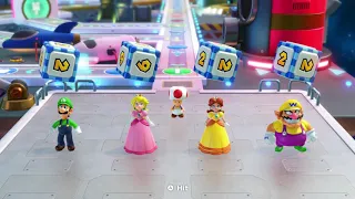 Mario Party Superstars Space Land Luigi vs Peach , Daisy & Wario