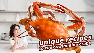3 unique recipes to cook swimming crabs梭子蟹不允许你有眉毛，全部鲜掉！丨曼食慢语