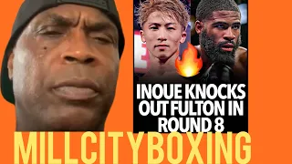 Jaron Ennis Trainer Bozy Ennis Reacts On Naoya Inoue 8th Round K.O Over Stephen Fulton 🔥