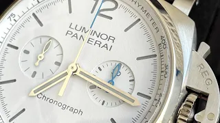 Panerai Luminor pam1218 Chronograph pam01218 White dial 44mm