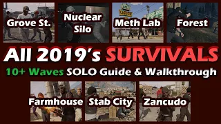 All 2019's Survivals 10+ Waves SOLO Guide & Walkthrough | GTA Online