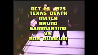 Boston 4/12/75 Bruno Sammartino vs Bob Duncum  w/ Audio promos for the card