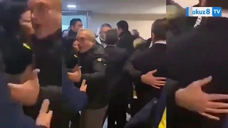 Fenerbahçe Başkanı Ali Koç tribünden atladı