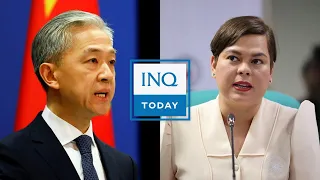 China warns PH not to 'stir up trouble' over Scarborough; OVP asked for P250M CF in 2022 | #INQToday