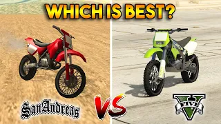 GTA 5 SANCHEZ VS GTA SAN ANDREAS SANCHEZ : WHICH IS BEST?