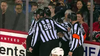 Gotta See It: Referee takes Flames clearing attempt in mouth