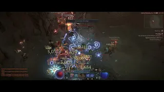 Diablo 4 Chain Lightning Sorceress T51 Nightmare Dungeon