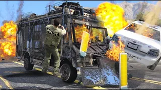 GTA 5 DEVASTATING ARMORED BOXVILLE CRASHES - IMPACT COMPILATION #18