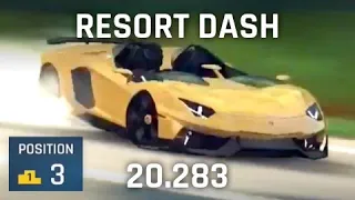 Top 3 Burst of Speed (Aventador J, 20.283, Resort Dash) — Asphalt 9