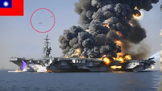 AN UNEXPECTED BATTLE NEAR TAIWAN? Unknown F-16's engage a huge Chinese Aircraft Carrier naval group!