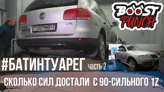 #БАТИНТУАРЕГ часть 2. Туарег 1.9TDi (1Z). Замеряем мощность на диностенде.