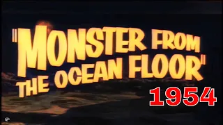 "Monster from the ocean floor" (1954) trailer [colourised]