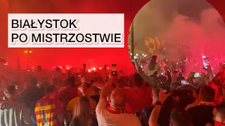 Wielka feta kibiców Jagiellonii na Rynku Kościuszki / Jagiellonia mistrzem Polski 2023/2024