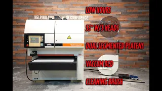 SCM DMC 3-Head, Dual Segmented Platen, 53" Wide Belt Sander (TC 1350 RKP)