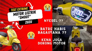 HABISIN BATERAI MOTOR LISTRIK SMOOT ZUZU ?? MATI TOTAL ?? RUSAK ??