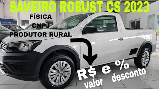 VW SAVEIRO ROBUST CS 2023 | Avaliação e Preços