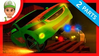 Car racing or Hot Wheels racing. Police chase to cars full episodes - Video for kids