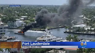 1 Woman, 1 Child Injured In Fort Lauderdale Boat Fire