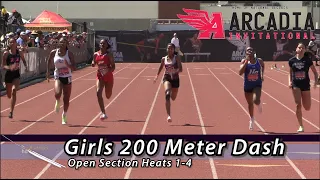 2022 TF - Arcadia Invite - 200 Meters (Girls, Open, 4 heats)