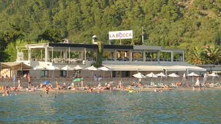 SLOVENSKA PLAŽA | Party beach (4K Budva August 2022) Montenegro 🇲🇪