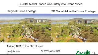 3D Model in Drone Video Footage