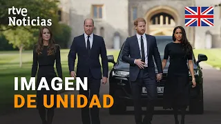 El príncipe HARRY y MEGHAN MARKLE JUNTO  a los PRÍNCÍPES de GALES, GUILLERMO y CATALINA | RTVE