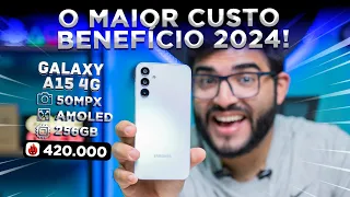 BAIXOU! Galaxy A15 256GB é o maior CUSTO BENEFÍCIO de 2024 até R$ 1.000!