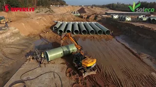 SUPERLIT Supplies GRP Pipes and Tank Systems for A1 Motorway Lot F in Poland