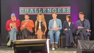 CHALLENGERS Zendaya, Josh O'Connor, Mike Faist press conference in Los Angeles - April 20, 2024 4K