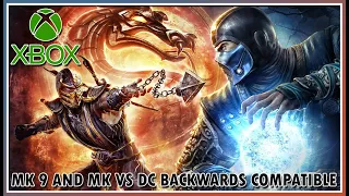 Mortal Kombat 9 and MK vs DC Universe Xbox Backwards Compatible
