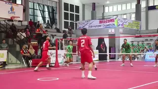 Roll Spike Zelki Ladada Di Asian School Games 2019 Sepak Takraw "Indonesia Vs Laos"