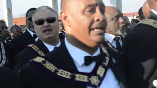 PRINCE HALL MASONS OF ALABAMA ON SELMA, ALABAMA'S  EDMUND PETTUS BRIDGE