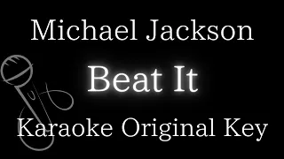 【Karaoke Instrumental】Beat It / Michael Jackson【Original Key】