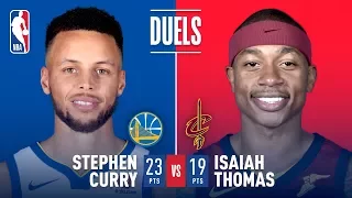 Stephen Curry and Isaiah Thomas Duel in Cleveland | January 15, 2018