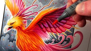 Let's Draw a PHOENIX - FANTASY ART FRIDAY