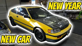 1989 Y49 CRX Si Restore Part 1 - New Year - New Car