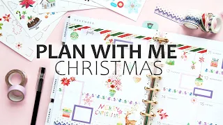 PLAN WITH ME – Planning a Christmas week with me in my dashboard Happy Planner 🎄