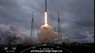 SpaceX Falcon 9 launches with numerous small satellites