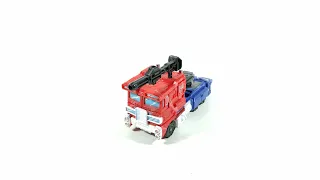 Quick Transform Transformers Siege Optimus Prime From Robot Mode To Truck Mode